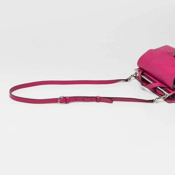 Fendi Purple Saffiano Leather Demi Jour Small Bag - Picture 6 of 12